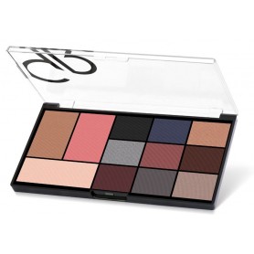 Golden Rose CITY STYLE face and eye palette 02 smokey paleta stínů - 23,9g