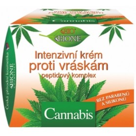 Bione Cosmetics intenzivní pleťový krém proti vráskám cannabis a peptidy