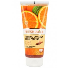 Fresh Juice tělový peeling pomeranč a skořice