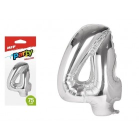 Balónek č. 4 nafukovací fóliový 75 cm