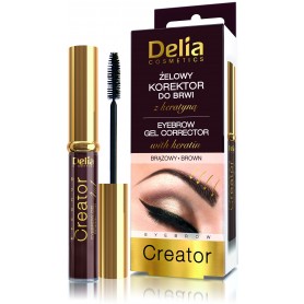 Delia Cosmetics gelový korektor na obočí - hnědý