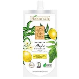 Bielenda 100% Pure Vegan maska pro mastící se vlasy (bez sulfátů)