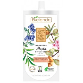 Bielenda 100% Pure Vegan maska na barvené vlasy (bez sulfátů)