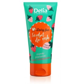 Delia Cosmetics Dairy Fun sorbet na ruce jahoda 