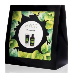 Ryor dárková sada pro muže se sprchovým gelem 3 v 1, pečujícím krémem a ručníkem