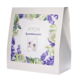 Ryor dárková sada Levandulová péče se sprchovým gelem a tělovým mlékem s levandulí